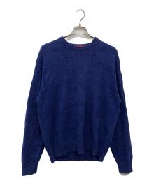SUPREME（シュプリーム）の古着「19AW Raised Logo Sweater」｜ネイビー