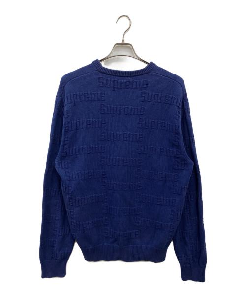 SUPREME（シュプリーム）Supreme (シュプリーム) 19AW Raised Logo Sweater ネイビー サイズ:Lの古着・服飾アイテム