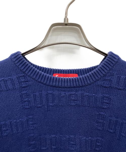 SUPREME（シュプリーム）Supreme (シュプリーム) 19AW Raised Logo Sweater ネイビー サイズ:Lの古着・服飾アイテム