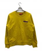 SUPREMEシュプリーム）の古着「18FW Connect Crewneck Sweatshirt」｜イエロー