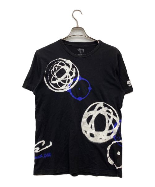 stussy（ステューシー）stussy (ステューシー) FUTURE (フューチャー) プリントTシャツ ブラック サイズ:Mの古着・服飾アイテム