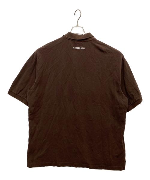 A BATHING APE（アベイシングエイプ）A BATHING APE (アベイシングエイプ) ポロシャツ ブラウン サイズ:2XLの古着・服飾アイテム