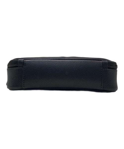 PRADA（プラダ）PRADA (プラダ) ブリック Re-Nylon ナイロン サフィアーノレザー ショルダーバッグ ショルダーバッグ ブラックの古着・服飾アイテム