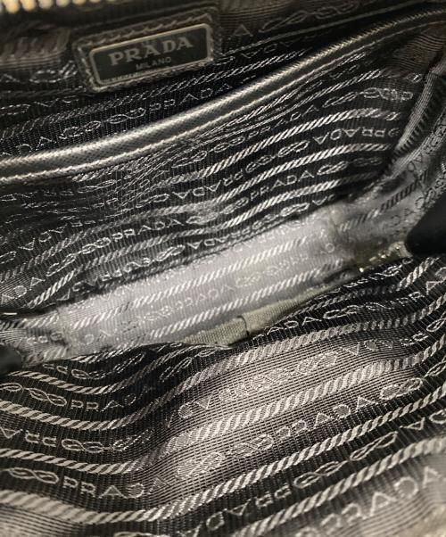 PRADA（プラダ）PRADA (プラダ) ブリック Re-Nylon ナイロン サフィアーノレザー ショルダーバッグ ショルダーバッグ ブラックの古着・服飾アイテム