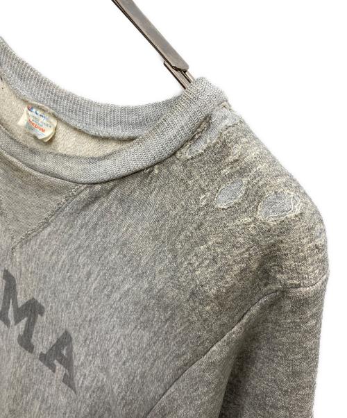 Champion REVERSE WEAVE（チャンピオン リバース ウィーブ）Champion REVERSE WEAVE (チャンピオン リバース ウィーブ) 80’s USMA 染込プリントクルーネックスウェット グレー サイズ:Mの古着・服飾アイテム