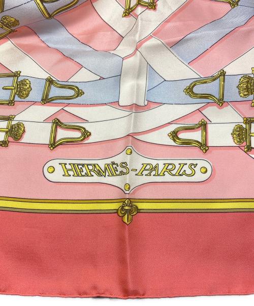 HERMES（エルメス）HERMES (エルメス) シルクスカーフ ピンクの古着・服飾アイテム