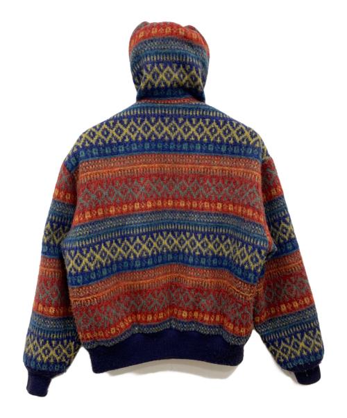 Schott（ショット）Schott (ショット) 90’sネイティブジャケット レッド×ブルー サイズ:Lの古着・服飾アイテム