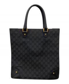 中古・古着通販】GUCCI (グッチ) GGキャンバス レザートートバッグ