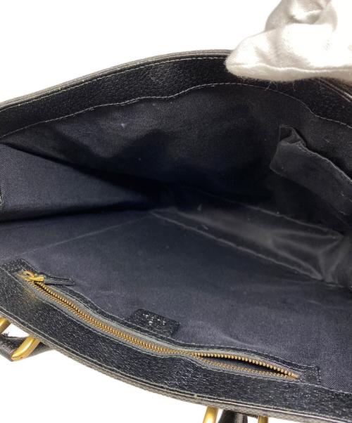 GUCCI（グッチ）GUCCI (グッチ) GGキャンバス トートバッグ ブラックの古着・服飾アイテム