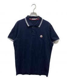 MONCLER（モンクレール）の古着「ロゴパッチポロシャツ」｜ネイビー