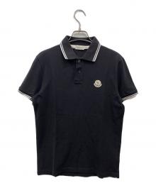 MONCLER（モンクレール）の古着「ロゴパッチポロシャツ」｜ブラック