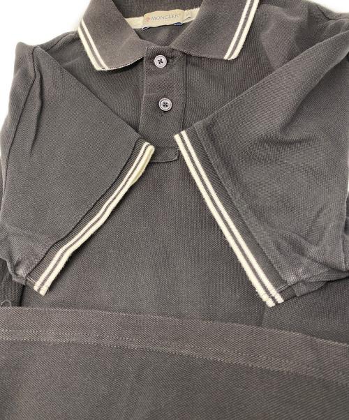 MONCLER（モンクレール）MONCLER (モンクレール) ロゴパッチポロシャツ ブラック サイズ:Sの古着・服飾アイテム