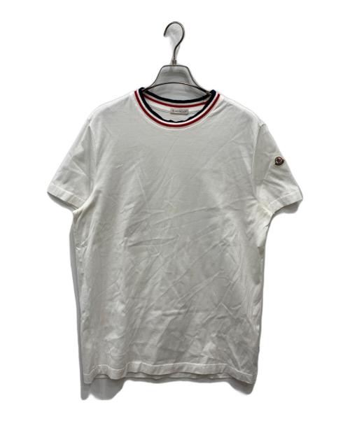 MONCLER（モンクレール）MONCLER (モンクレール) 半袖カットソー ホワイト サイズ:Mの古着・服飾アイテム