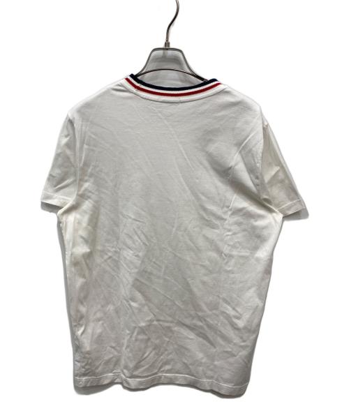 MONCLER（モンクレール）MONCLER (モンクレール) 半袖カットソー ホワイト サイズ:Mの古着・服飾アイテム