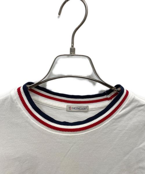 MONCLER（モンクレール）MONCLER (モンクレール) 半袖カットソー ホワイト サイズ:Mの古着・服飾アイテム