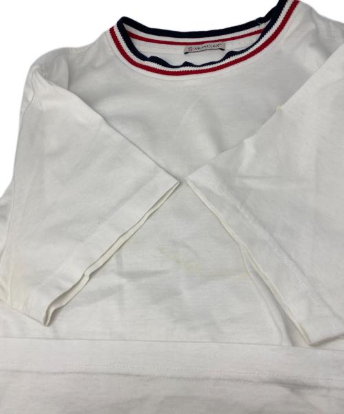 MONCLER（モンクレール）MONCLER (モンクレール) 半袖カットソー ホワイト サイズ:Mの古着・服飾アイテム