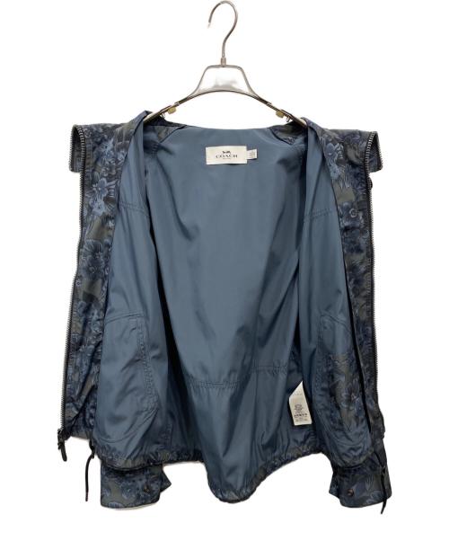 COACH（コーチ）COACH (コーチ) フラワーカモウィンドブレーカージャケット ネイビー サイズ:Sの古着・服飾アイテム