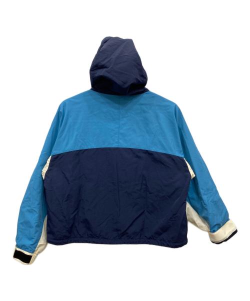 BEAMS（ビームス）BEAMS (ビームス) ナイロン フーディジャケット ネイビー×ブルー サイズ:Sの古着・服飾アイテム