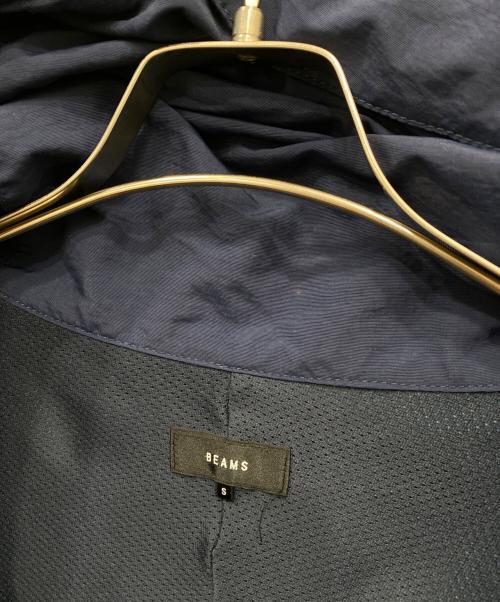 BEAMS（ビームス）BEAMS (ビームス) ナイロン フーディジャケット ネイビー×ブルー サイズ:Sの古着・服飾アイテム