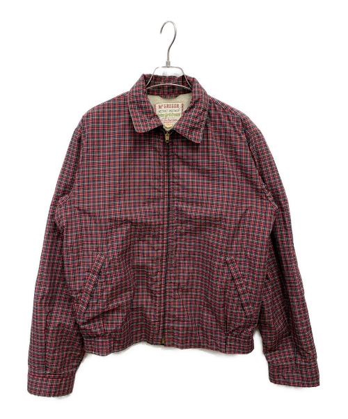 McGREGOR（マックレガー）McGREGOR (マックレガー) 60sチェックナイロンブルゾン レッド サイズ:Lの古着・服飾アイテム