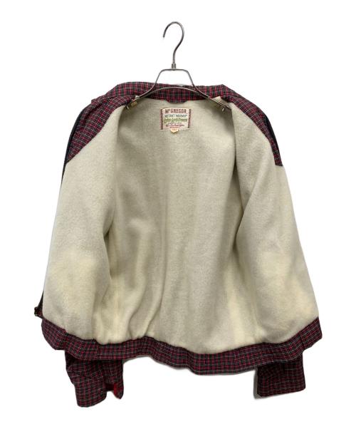 McGREGOR（マックレガー）McGREGOR (マックレガー) 60sチェックナイロンブルゾン レッド サイズ:Lの古着・服飾アイテム