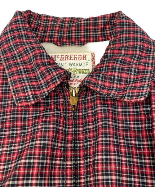 McGREGOR（マックレガー）McGREGOR (マックレガー) 60sチェックナイロンブルゾン レッド サイズ:Lの古着・服飾アイテム