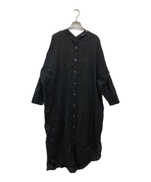 mizuiro-ind（ミズイロインド）mizuiro-ind (ミズイロインド) シャツワンピース ブラック サイズ:FREEの古着・服飾アイテム