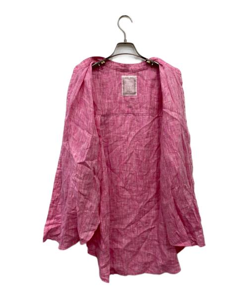 BEARDSLEY（ビアズリー）BEARDSLEY (ビアズリー) リネンシャツ ピンク サイズ:FREEの古着・服飾アイテム