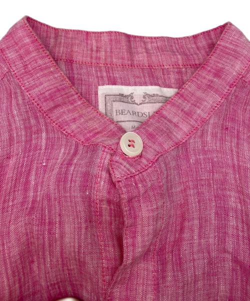 BEARDSLEY（ビアズリー）BEARDSLEY (ビアズリー) リネンシャツ ピンク サイズ:FREEの古着・服飾アイテム
