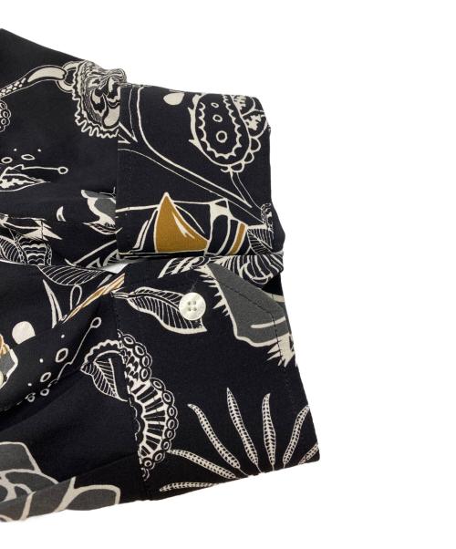 ETRO（エトロ）ETRO (エトロ) オールドスクール タトゥー プリント シルク 長袖シャツ ブラック サイズ:39の古着・服飾アイテム