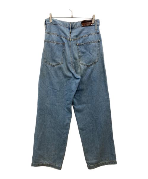 DRIES VAN NOTEN（ドリスヴァンノッテン）DRIES VAN NOTEN (ドリスヴァンノッテン) PENNING LIGHT BLUE PLEATED JEANS パンツ インディゴ サイズ:31の古着・服飾アイテム
