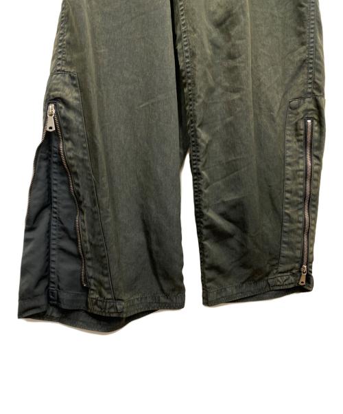 MAISON SPECIAL（メゾンスペシャル）MAISON SPECIAL (メゾンスペシャル) Garment Dyed Nylon Double Pocket Pants グリーン サイズ:Mの古着・服飾アイテム
