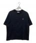 maison kitsune（メゾンキツネ）の古着「BOLD FOX HEAD PATCH OVERSIZE TEE-SHIR」｜ブラック