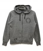 CHROME HEARTSクロムハーツ）の古着「Dagger Zip Horse Shoe /ダガージップ ホースシューロゴジップパーカー」｜グレー