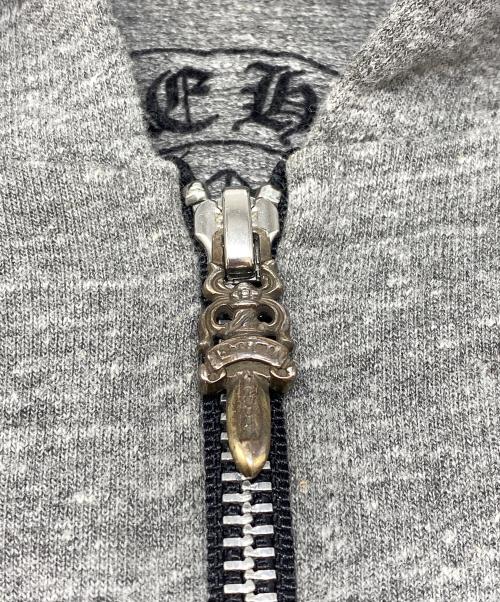 CHROME HEARTS（クロムハーツ）CHROME HEARTS (クロムハーツ) Dagger Zip Horse Shoe /ダガージップ ホースシューロゴジップパーカー グレー サイズ:Sの古着・服飾アイテム