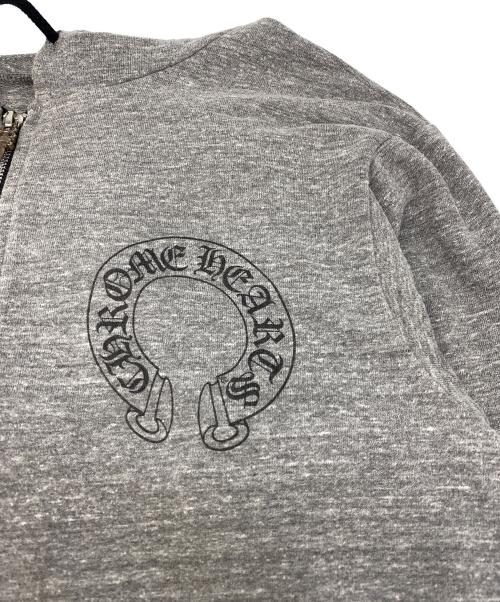 CHROME HEARTS（クロムハーツ）CHROME HEARTS (クロムハーツ) Dagger Zip Horse Shoe /ダガージップ ホースシューロゴジップパーカー グレー サイズ:Sの古着・服飾アイテム