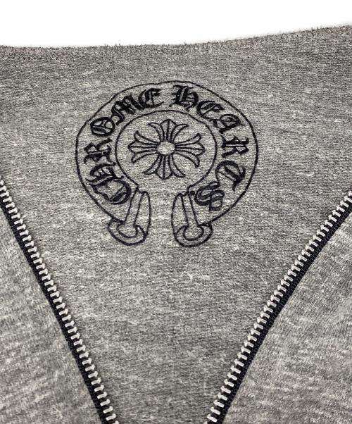 CHROME HEARTS（クロムハーツ）CHROME HEARTS (クロムハーツ) Dagger Zip Horse Shoe /ダガージップ ホースシューロゴジップパーカー グレー サイズ:Sの古着・服飾アイテム