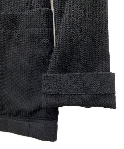 HUGO BOSS（ヒューゴ ボス）HUGO BOSS (ヒューゴ ボス) ワッフルテーラードジャケット ブラック サイズ:FREEの古着・服飾アイテム