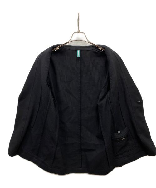 HUGO BOSS（ヒューゴ ボス）HUGO BOSS (ヒューゴ ボス) ワッフルテーラードジャケット ブラック サイズ:FREEの古着・服飾アイテム