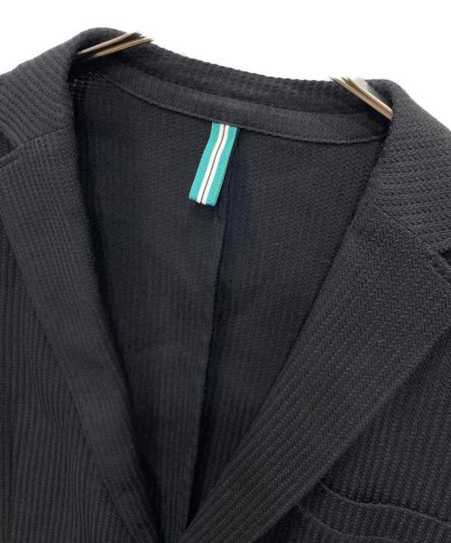 HUGO BOSS（ヒューゴ ボス）HUGO BOSS (ヒューゴ ボス) ワッフルテーラードジャケット ブラック サイズ:FREEの古着・服飾アイテム