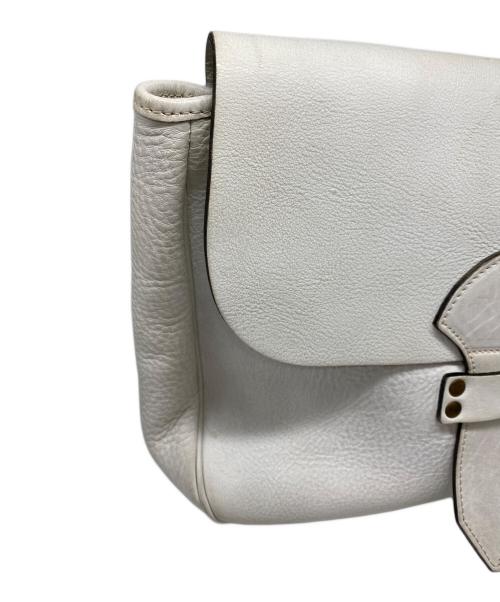 J&M DAVIDSON（ジェイ＆エム デヴィッドソン）J&M DAVIDSON (ジェイ＆エム デヴィッドソン) レザーショルダーバッグ ホワイトの古着・服飾アイテム