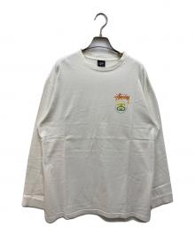 stussy（ステューシー）の古着「ラスタロゴL/Sカットソー」｜ホワイト