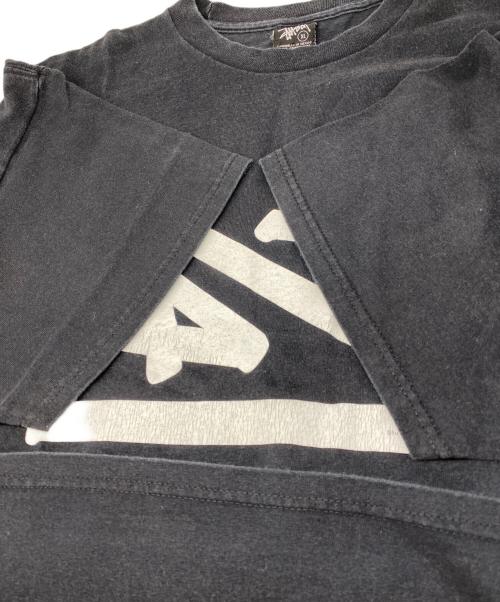 stussy（ステューシー）stussy (ステューシー) 25th Anniversary 1/4 プリントTシャツ ブラック サイズ:XLの古着・服飾アイテム