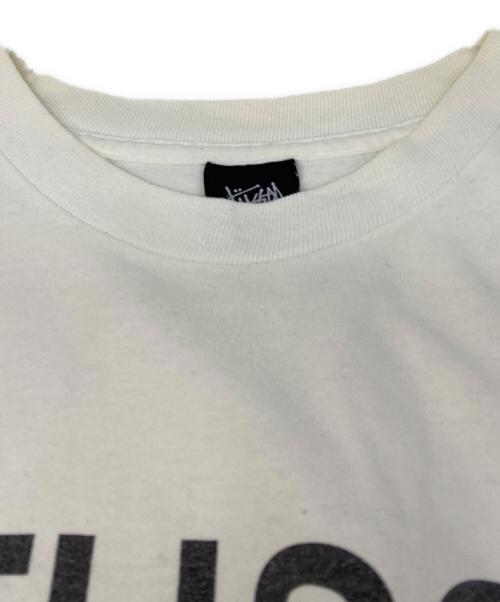 stussy（ステューシー）stussy (ステューシー) N4 SSリンク ロゴTシャツ ホワイト サイズ:XLの古着・服飾アイテム