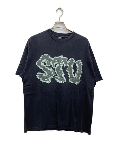 stussy（ステューシー）stussy (ステューシー) パイソンロゴTシャツ ブラック サイズ:XLの古着・服飾アイテム