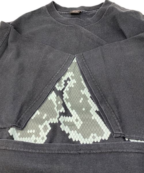 stussy（ステューシー）stussy (ステューシー) パイソンロゴTシャツ ブラック サイズ:XLの古着・服飾アイテム
