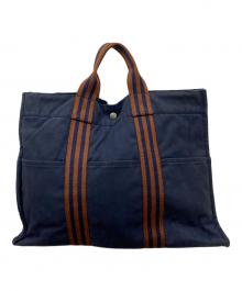 HERMES（エルメス）の古着「バッグ」｜ネイビー×ブラウン