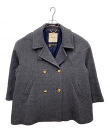 journal standard L'essage（ジャーナルスタンダード レサージュ）の古着「SUPER120/MANTECOステンカラーショートコート」｜グレー