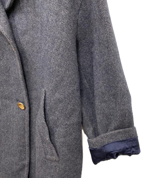 journal standard L'essage（ジャーナルスタンダード レサージュ）journal standard L'essage (ジャーナルスタンダード レサージュ) SUPER120/MANTECOステンカラーショートコート グレー サイズ:FREEの古着・服飾アイテム