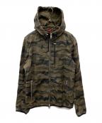 DIESELディーゼル）の古着「シープスキンジャケット」｜カーキ×ブラック
